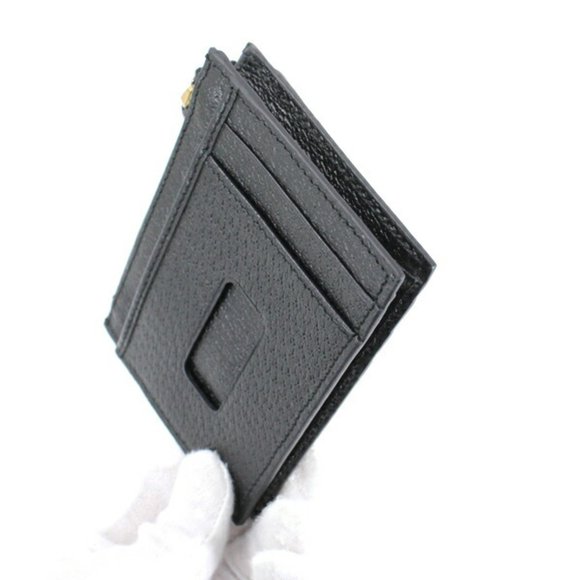 Gucci Coin Case Card Pass Purse GG Marmont Small Wallet Men Women Black 65758... - Picture 4 of 7